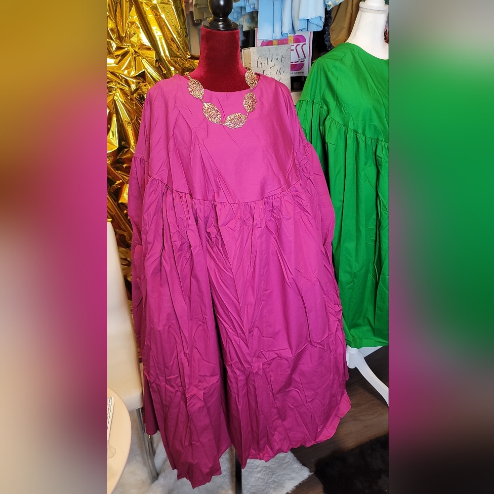 Free style Batwing Sleeves Cotton Dress. "PLEASE SPECIFY COLOR" **SOLD OUT** - Picture 8 of 8